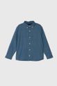 Tommy Hilfiger koszula jeansowa dziecięca bawełna niebieski KB0KB08730.128.176.PPYH