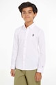 Tommy Hilfiger koszula dziecięca z elastanem biały KB0KB08862.128.176.PPYH