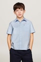 Tommy Hilfiger koszula dziecięca z elastanem niebieski KB0KB08864.128.176.PPYH