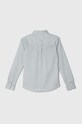 Tommy Hilfiger camasa de bumbac pentru copii KB0KB08985.128.176.PPYH verde SS24