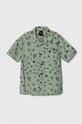 Vans camasa de bumbac pentru copii scurt verde VN000GBECJL1