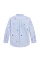 Хлопчик Дитяча бавовняна сорочка Polo Ralph Lauren 322878876001 блакитний