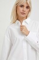 Tommy Hilfiger cămașă din bumbac alb WW0WW40540