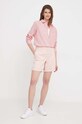 Pamučna košulja Tommy Hilfiger WW0WW41002 crvena SS24