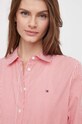 Pamučna košulja Tommy Hilfiger crvena WW0WW41002