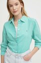Tommy Hilfiger koszula bawełniana zielony WW0WW41002