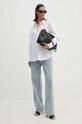 Ρούχα Βαμβακερό πουκάμισο Dkny E31M1RDM λευκό