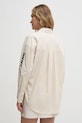 Одежда Хлопковая рубашка Dkny E31M1RDM бежевый