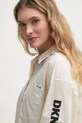 Бавовняна сорочка Dkny E31M1RDM бежевий