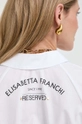 Βαμβακερό πουκάμισο Elisabetta Franchi CA01741E2 λευκό