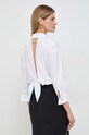 Oblečení Bavlněná košile Elisabetta Franchi CA02641E2 bílá