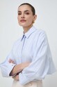 Elisabetta Franchi koszula bawełniana niebieski CA02941E2