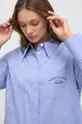блакитний Бавовняна сорочка Elisabetta Franchi