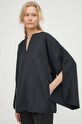 Блузка By Malene Birger Q71875020Z чорний AW24