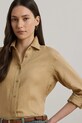 Ленена риза Lauren Ralph Lauren бежов 200782777