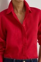 Lauren Ralph Lauren koszula damska lniana czerwony 200782777