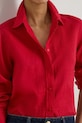 Lauren Ralph Lauren koszula damska lniana czerwony 200782777