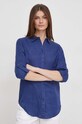 Πουκάμισο από λινό Lauren Ralph Lauren μπλε 200782777