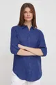 голубой Льняная рубашка Lauren Ralph Lauren