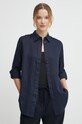 Lněná košile Lauren Ralph Lauren námořnická modř 200782777