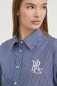 granatowy Lauren Ralph Lauren koszula bawełniana