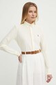 Bavlnená košeľa Polo Ralph Lauren žltá 211910131