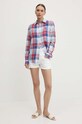 Polo Ralph Lauren koszula lniana 211920926 czerwony AW24