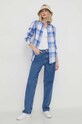 Polo Ralph Lauren koszula lniana 211920926 niebieski AW24