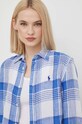 Polo Ralph Lauren koszula lniana niebieski 211920926