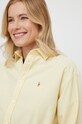 Βαμβακερό πουκάμισο Polo Ralph Lauren 211931064 κίτρινο