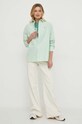Βαμβακερό πουκάμισο Polo Ralph Lauren 211931064 πράσινο SS24