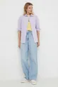 Polo Ralph Lauren camicia in cotone violetto