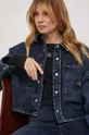 granatowy Calvin Klein Jeans kurtka jeansowa