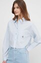 Calvin Klein Jeans koszula bawełniana niebieski J20J222614