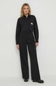 Bombažna srajca Calvin Klein Jeans J20J222614 črna SS24