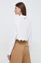 Odzież Twinset koszula bawełniana 241TP2081 biały