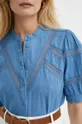 modrá Rifľová košeľa Twinset Dámsky