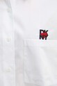 Dkny camasa din bumbac HEART OF NY D2B4A103 alb