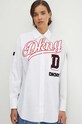 Dkny koszula bawełniana HEART OF NY biały D2B4A106