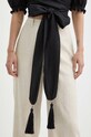 Сорочка з льону Luisa Spagnoli RUNWAY COLLECTION 541141 чорний