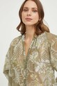 Сорочка з домішкою шовку Luisa Spagnoli 540846 зелений