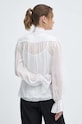 Odzież Luisa Spagnoli bluzka jedwabna RUNWAY COLLECTION 541119 biały