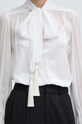 Luisa Spagnoli bluzka jedwabna RUNWAY COLLECTION 541119 biały