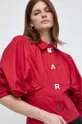 czerwony Karl Lagerfeld koszula bawełniana