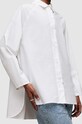AllSaints camasa din bumbac Evie WH033Z alb