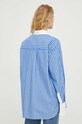 Ρούχα Βαμβακερό πουκάμισο Samsoe Samsoe F24100170 μπλε