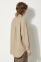 Clothing Samsoe Samsoe linen shirt SALOVA F24100188 beige