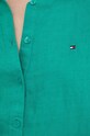 Tommy Hilfiger koszula lniana WW0WW42037 zielony