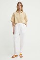 Ленена риза Tommy Hilfiger WW0WW41392 бежов SS24
