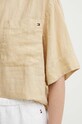 Tommy Hilfiger koszula lniana WW0WW41392 beżowy